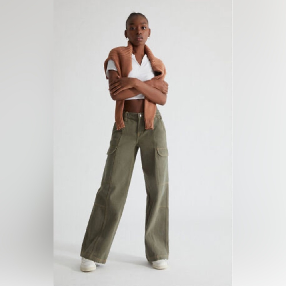 PAC sun low rise puddle cargo pants